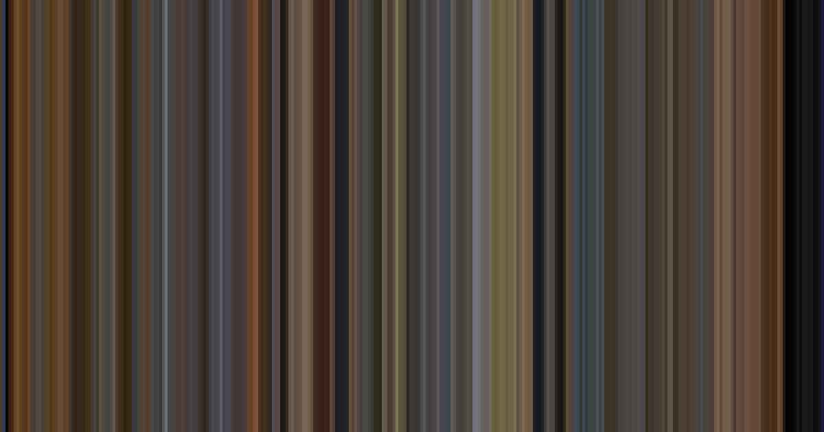 A Beautiful Mind’s movie barcode: its colors from the first frame to the last, left to right