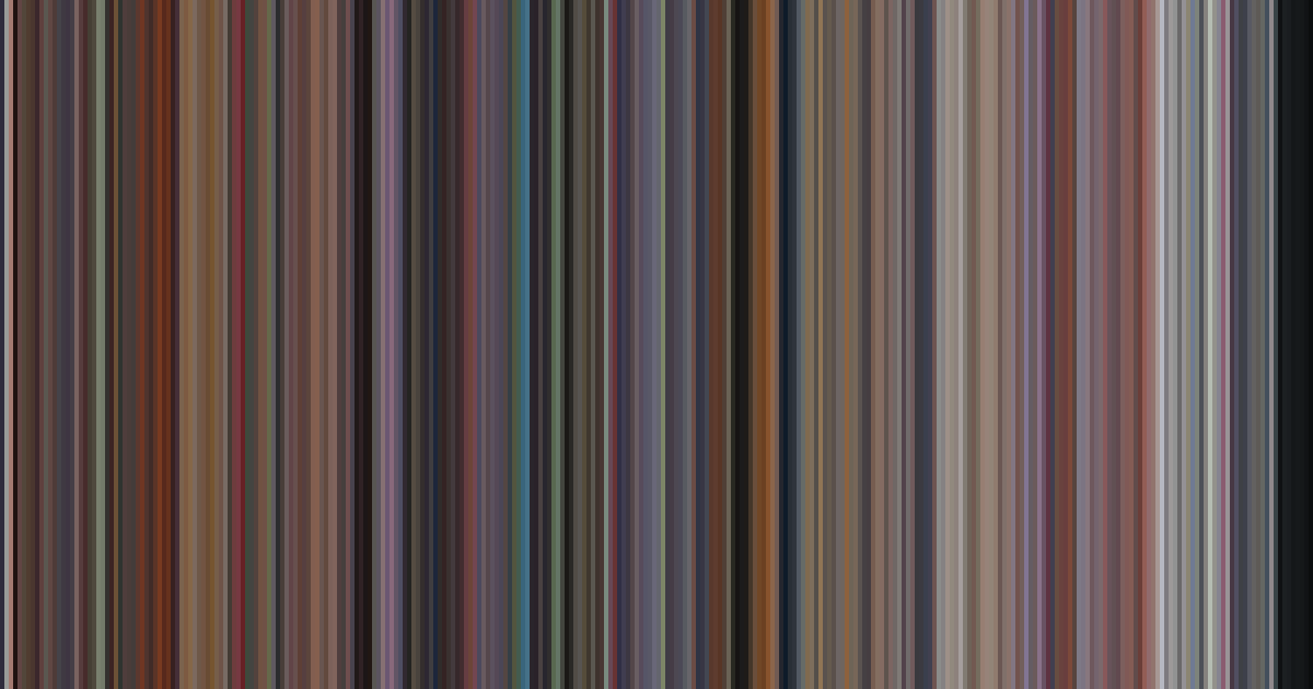 Akira’s movie barcode: its colors from the first frame to the last, left to right