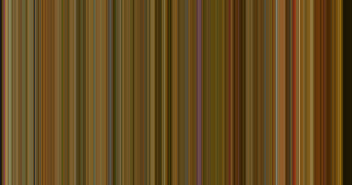 Amélie’s movie barcode: its colors from the first frame to the last, left to right
