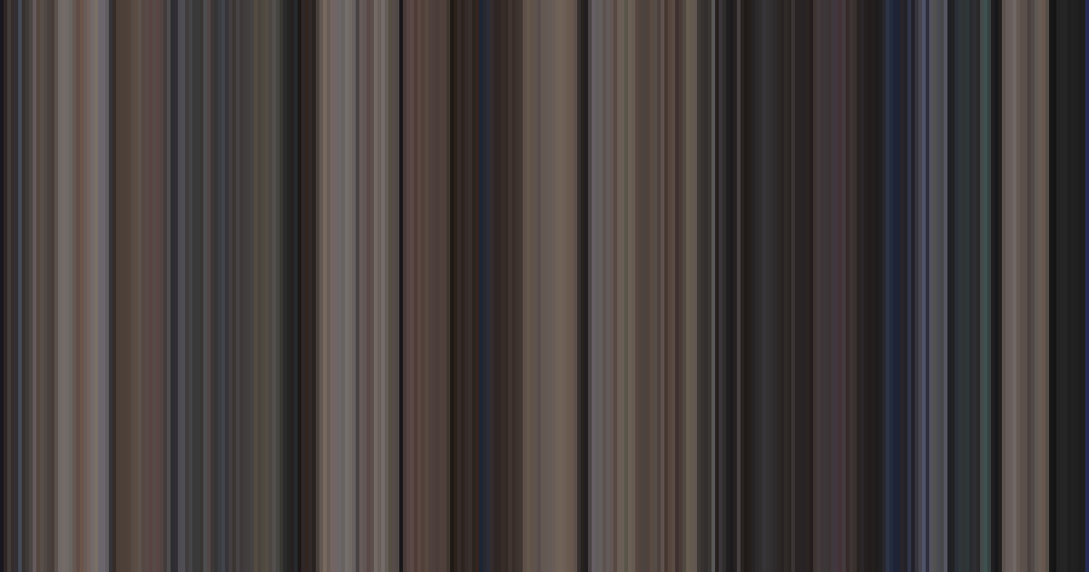 Back to the Future’s movie barcode: its colors from the first frame to the last, left to right