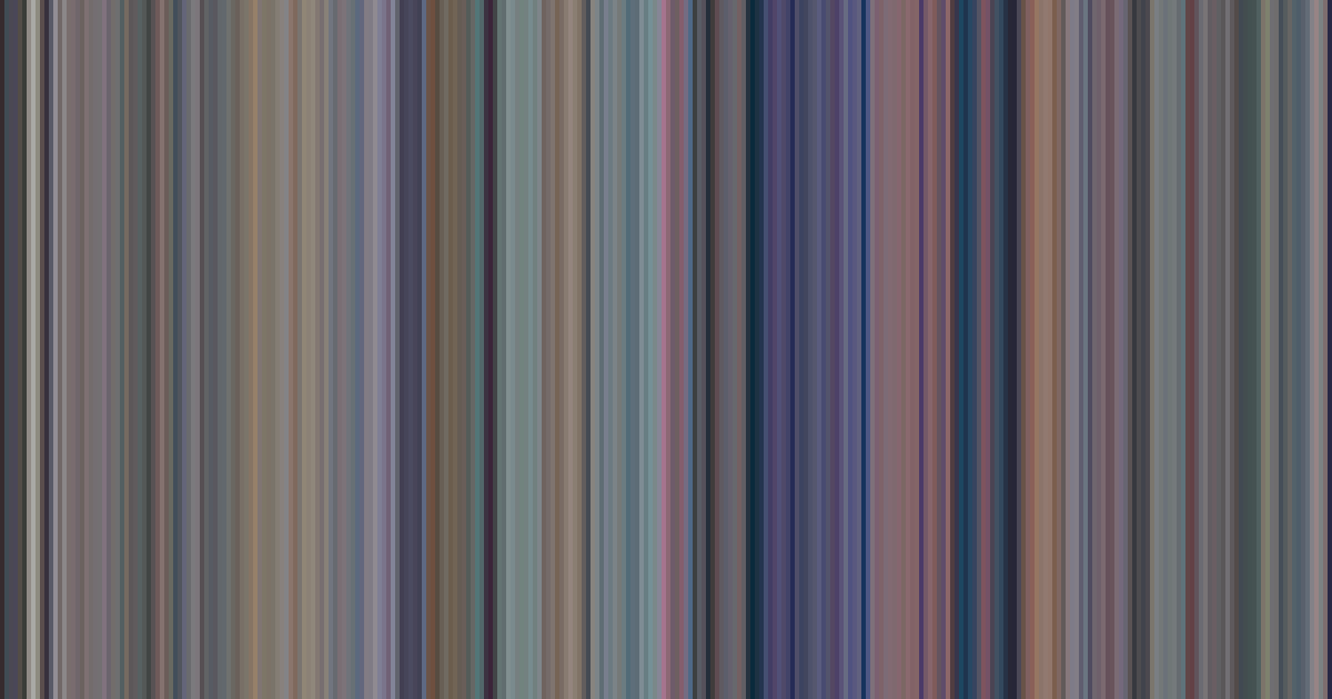 Cinderella’s movie barcode: its colors from the first frame to the last, left to right