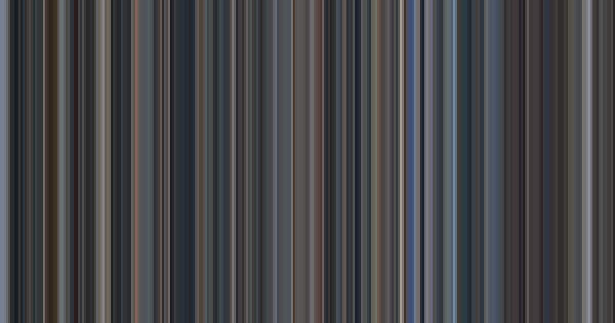 Cinema Paradiso’s movie barcode: its colors from the first frame to the last, left to right