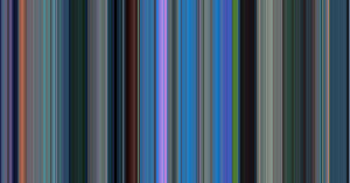 Finding Nemo’s movie barcode: its colors from the first frame to the last, left to right