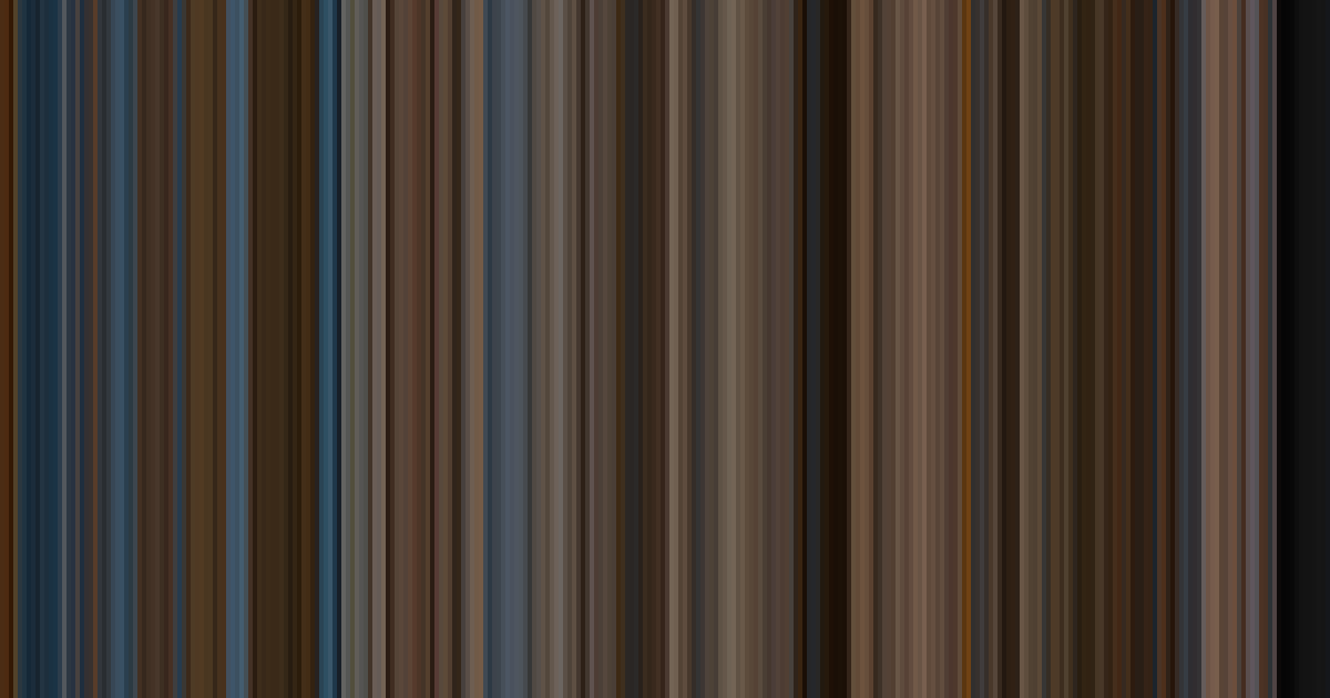 Gladiator’s movie barcode: its colors from the first frame to the last, left to right