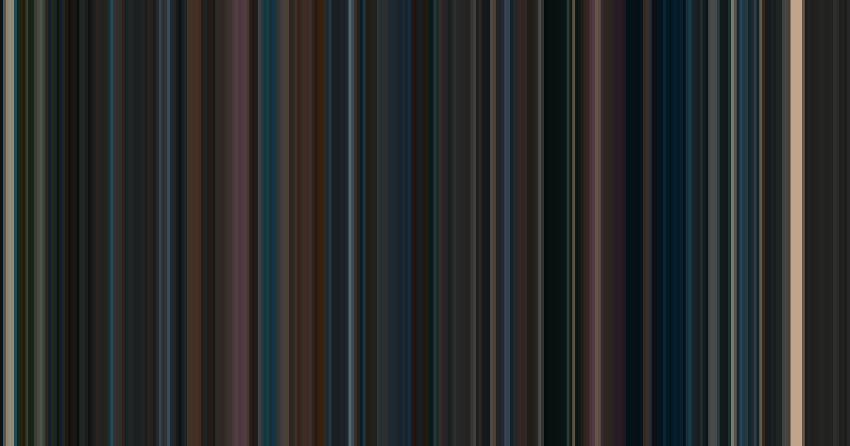 Harry Potter and the Order of the Phoenix’s movie barcode: its colors from the first frame to the last, left to right