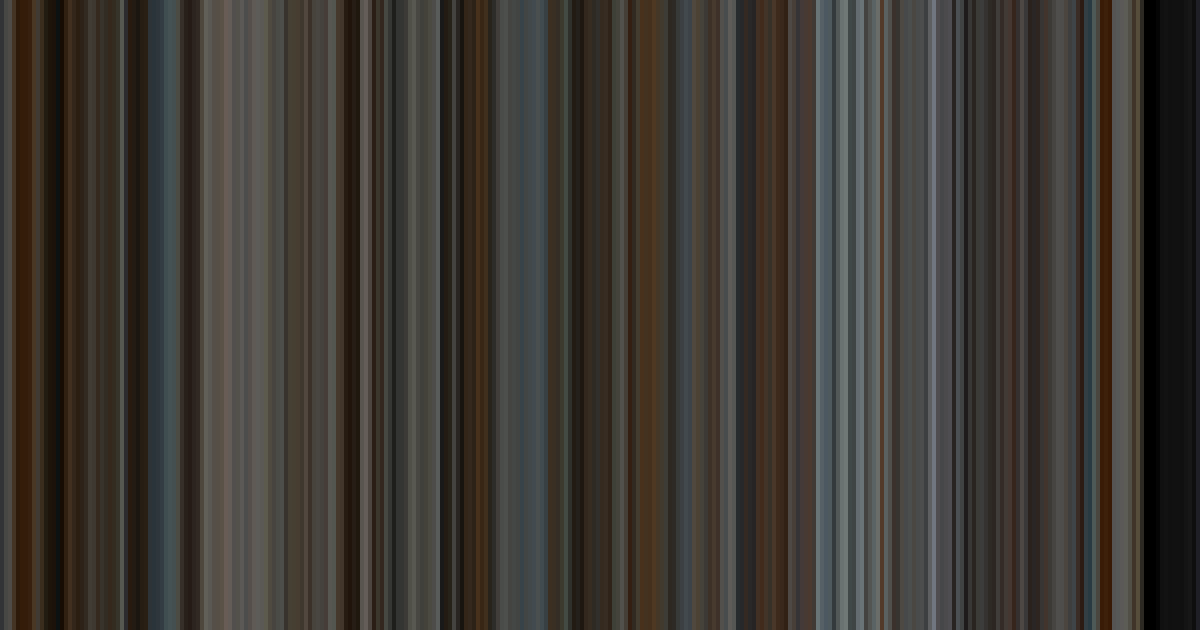 Inception’s movie barcode: its colors from the first frame to the last, left to right