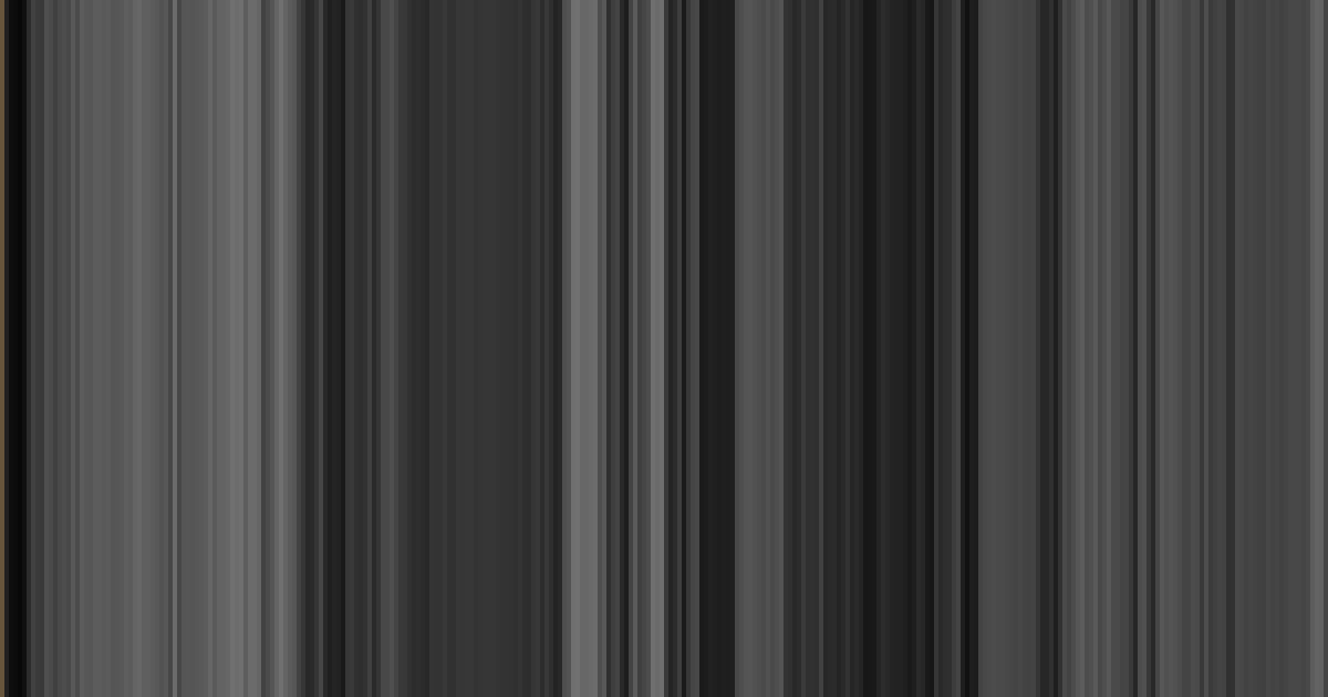 Psycho’s movie barcode: its colors from the first frame to the last, left to right