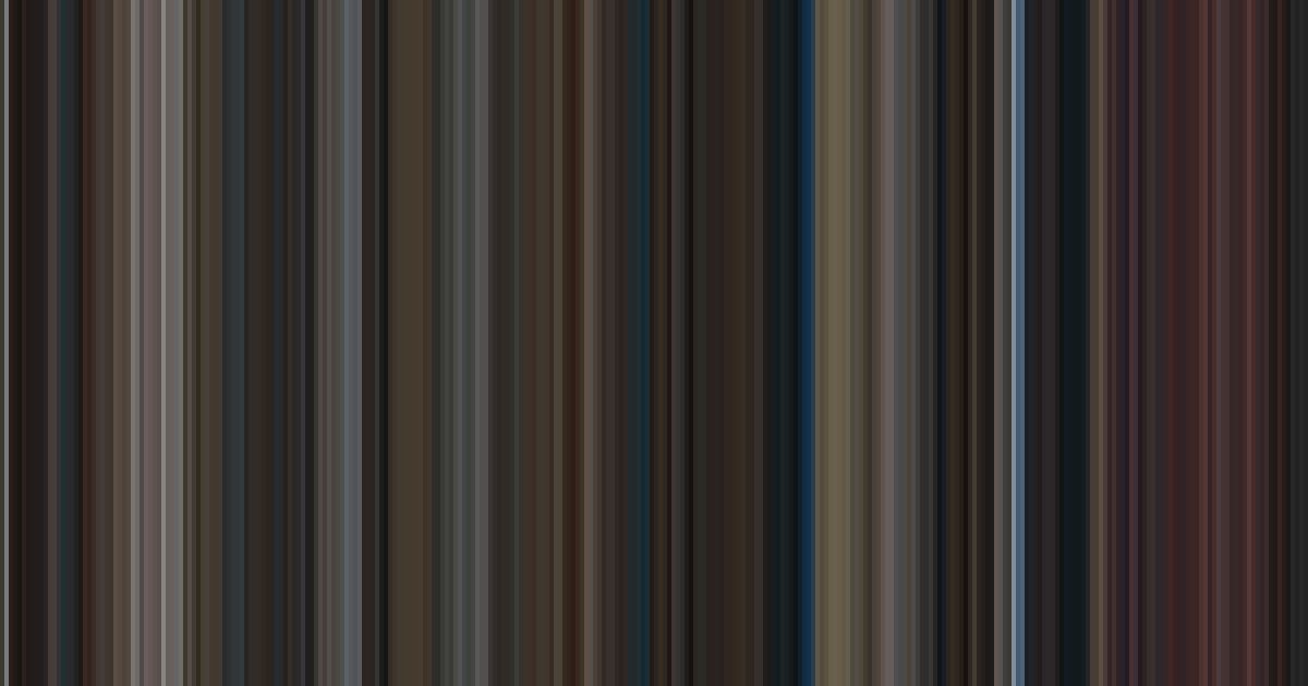 Rocky’s movie barcode: its colors from the first frame to the last, left to right