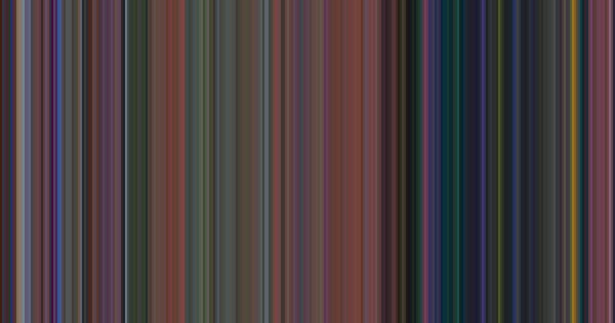 Sleeping Beauty’s movie barcode: its colors from the first frame to the last, left to right