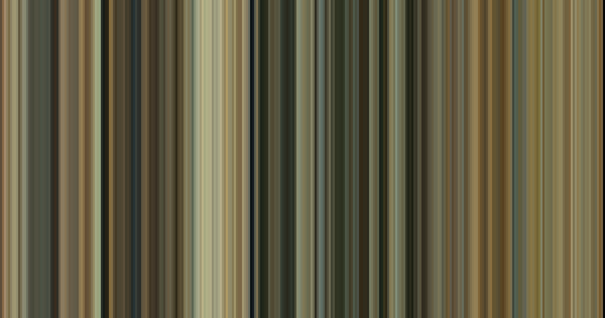 The Good, the Bad and the Ugly’s movie barcode: its colors from the first frame to the last, left to right
