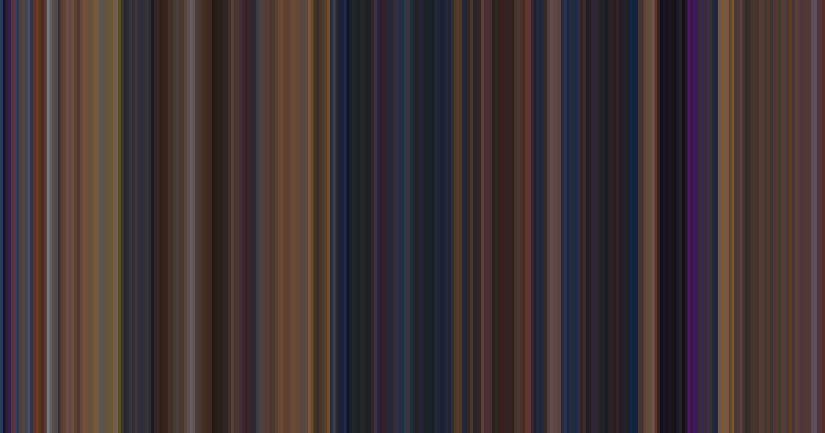 The Rescuers’s movie barcode: its colors from the first frame to the last, left to right